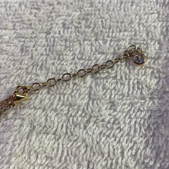 # 18 Elegant Gold Tone Beaded Ankle Bracelet - Picture 4 of 6